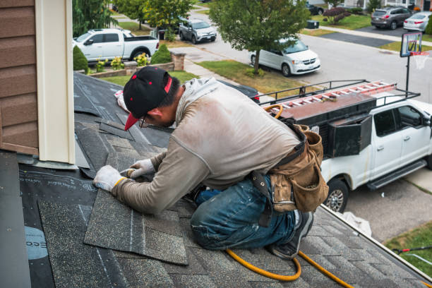Professional Roofing technician working in Olympia, WA